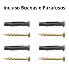 6 Prateleiras Grandes Industriais com Suporte de Ferro Invertido - Nicho para Decoração Rústica e Moderna