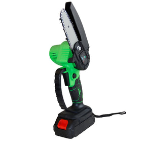 Mini Motosserra Elétrica Portátil Sem Fio Bivolt 110v/220v 4 Polegadas 2 Baterias e Maleta Hagra