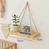 Kit 2 Prateleiras Suspensa Estante Decorativa de Madeira - Linha Fioralto