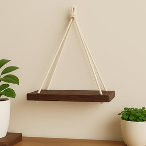 Kit 2 Prateleiras Suspensa Estante Decorativa de Madeira - Linha Fioralto