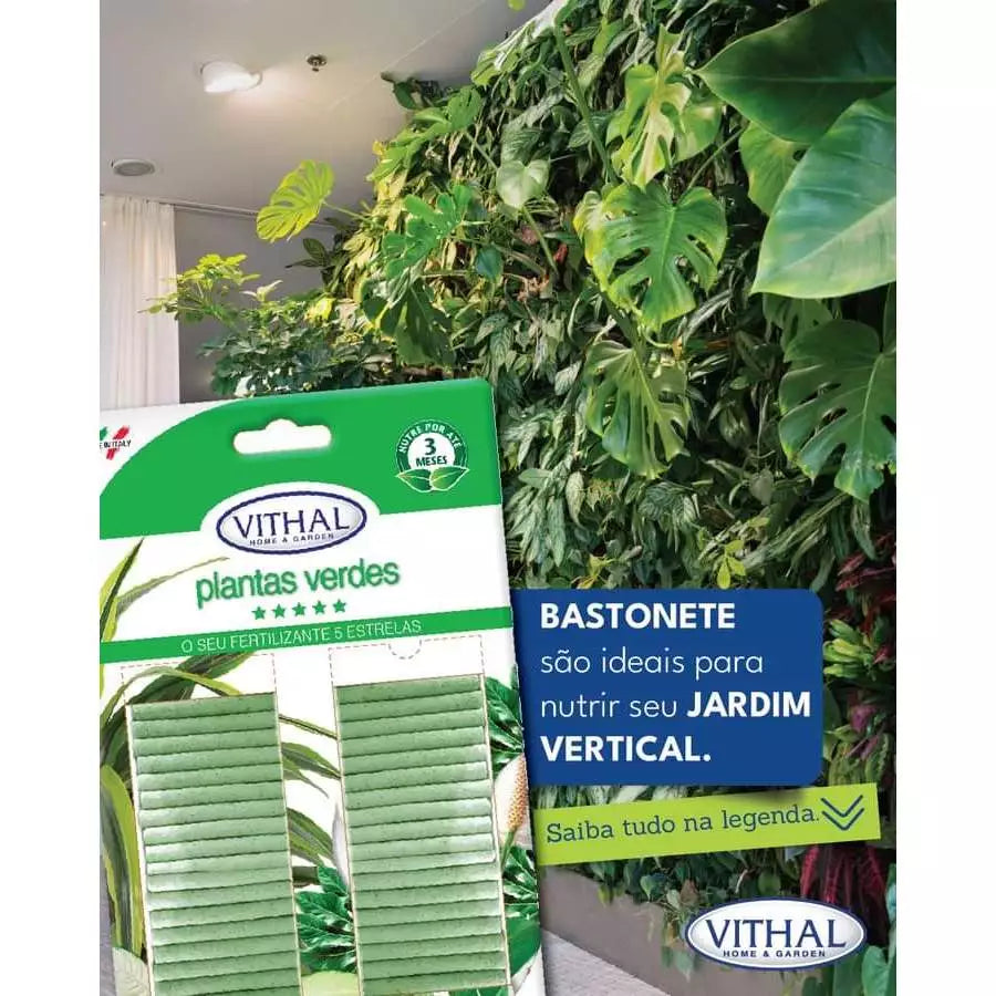 Fertilizante em Bastonetes NutriForte  – 30 Unidades - Nutrição Prolongada e Liberação Gradual De Nutrientes para Suas Plantas