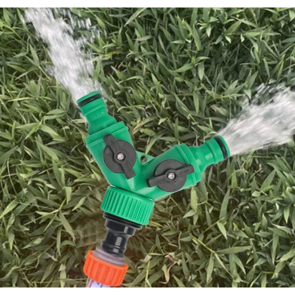 Divisor de Mangueira em Y 2 Vias com Engate Rápido – Irrigação de Jardim