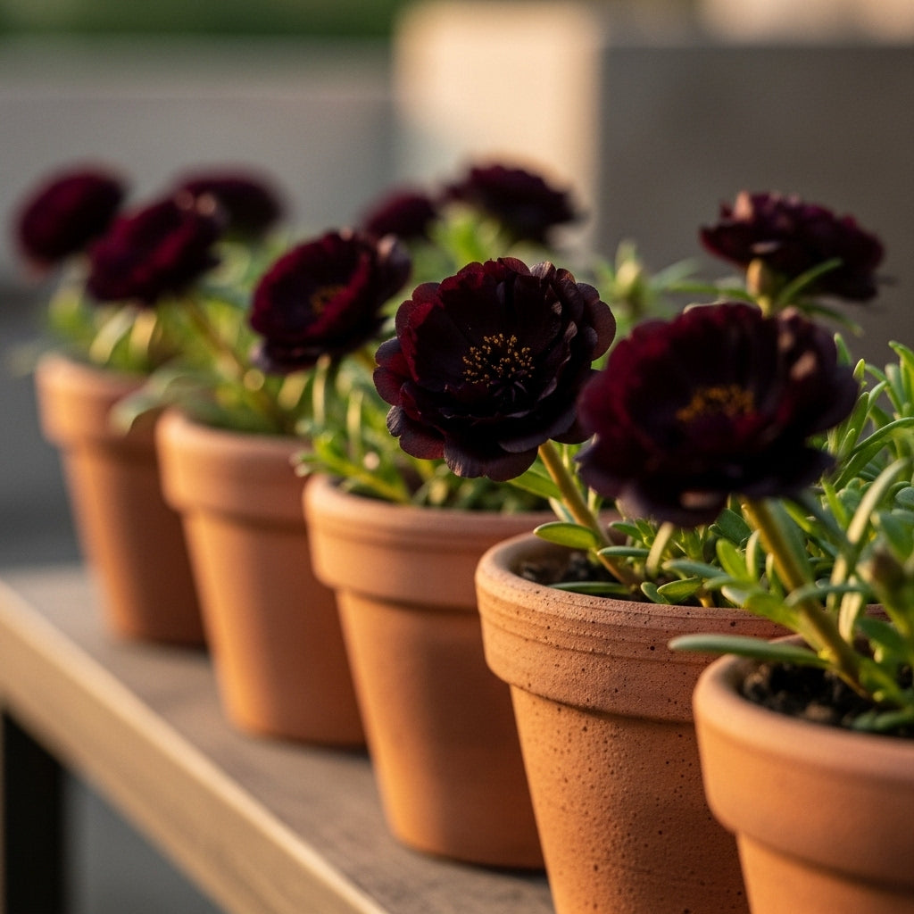 Flores Onze Horas Sementes Pretas Triplas Dobradas