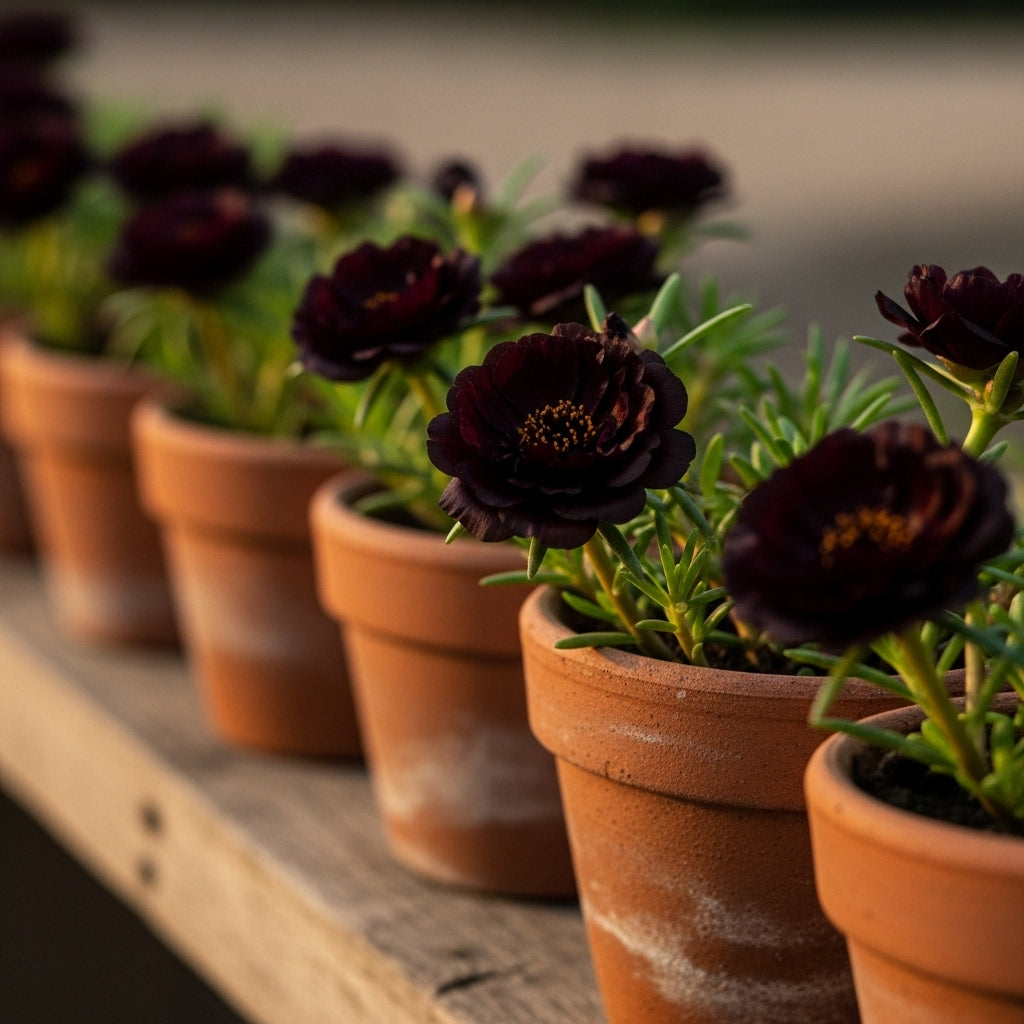 Flores Onze Horas Sementes Pretas Triplas Dobradas