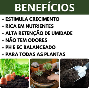 Terra Vegetal Adubada Nutriente para Cultivo