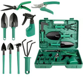 Kit de ferramentas para jardinagem completo com maleta 10 pecas