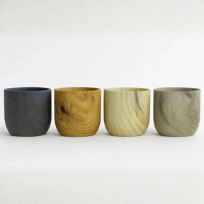 Kit 3 Vasos Decorativo Linha Genebra com Suporte de Madeira