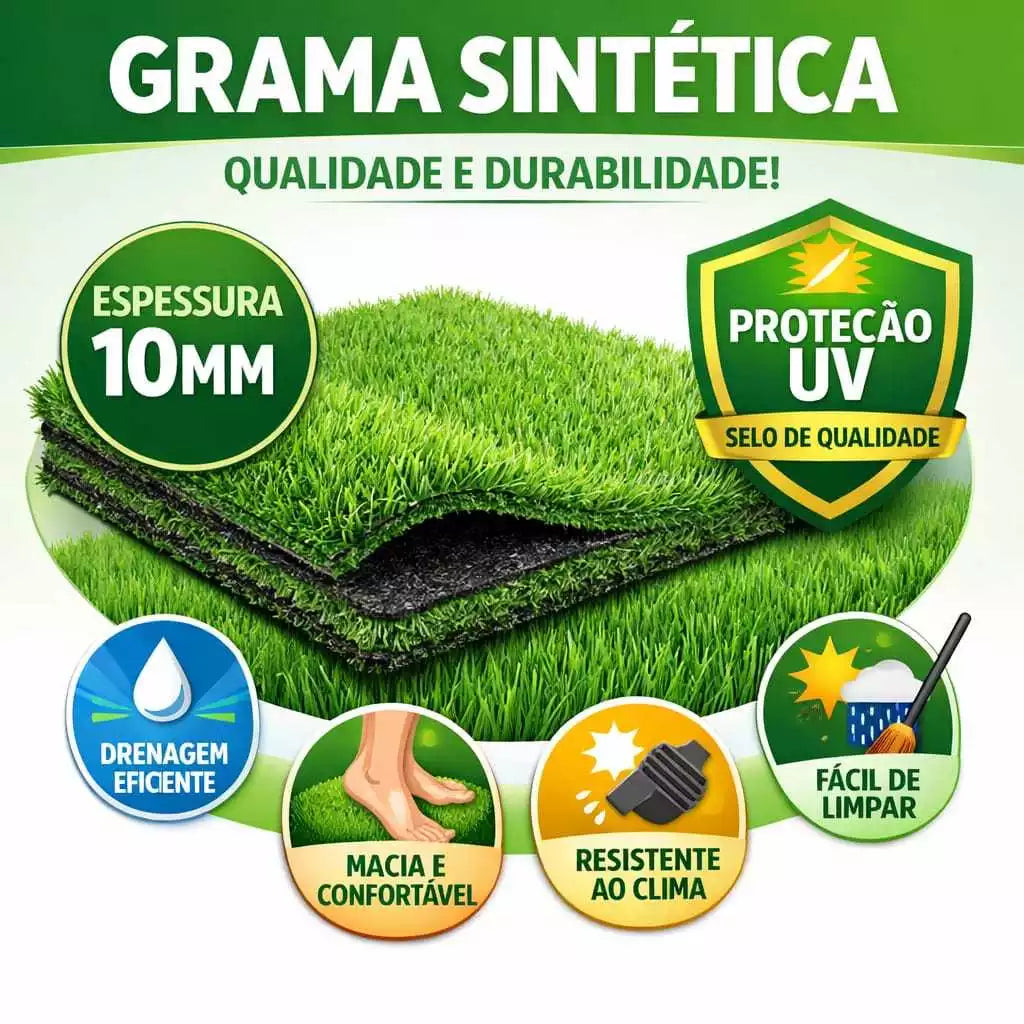 Tapete de grama sintetica lavavel para jardim varanda muro ingles e area pet