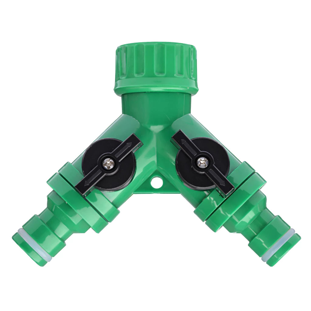 Divisor de Mangueira em Y 2 Vias com Engate Rápido – Irrigação de Jardim