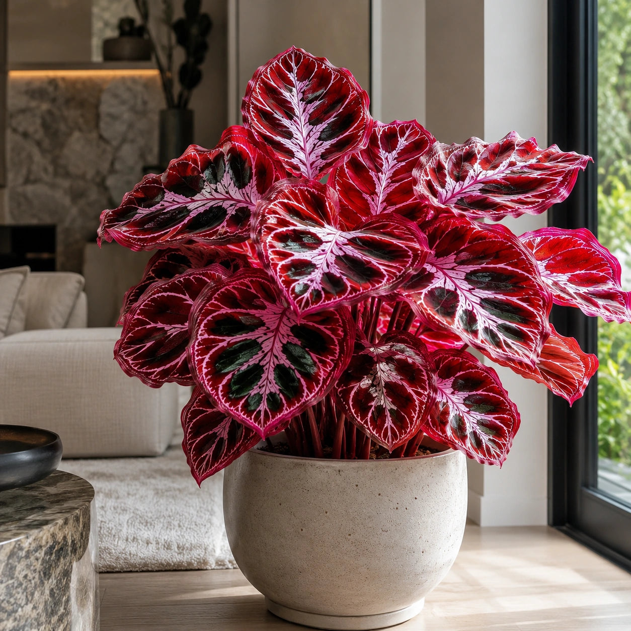 Sementes Raras de Caladium Camaleão Rubro – 100 Unidades com Manual de Cultivo