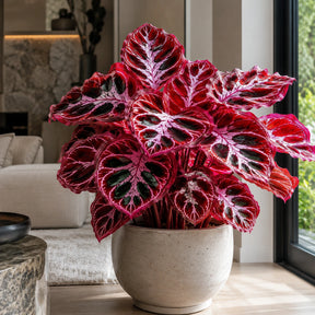 Sementes Raras de Caladium Camaleão Rubro – 100 Unidades com Manual de Cultivo