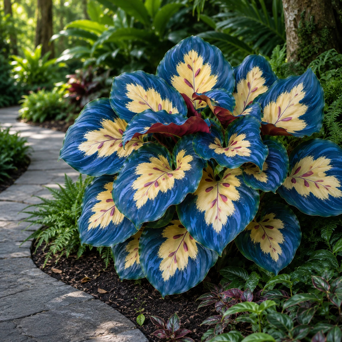 Sementes Raras de Caladium Viridivortex – 100 Unidades