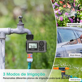 Temporizador de Irrigação Automático com Display LCD – Rega sem Você Estar em Casa