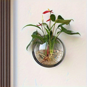Vaso Transparente para Decoração de Casa e Jardim - Vaso Suspenso de Vidro