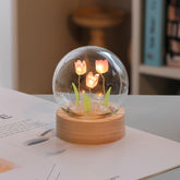 Luminária Abjur de LED com Lâmpadas em formato de Tulipa - Lindo Presente