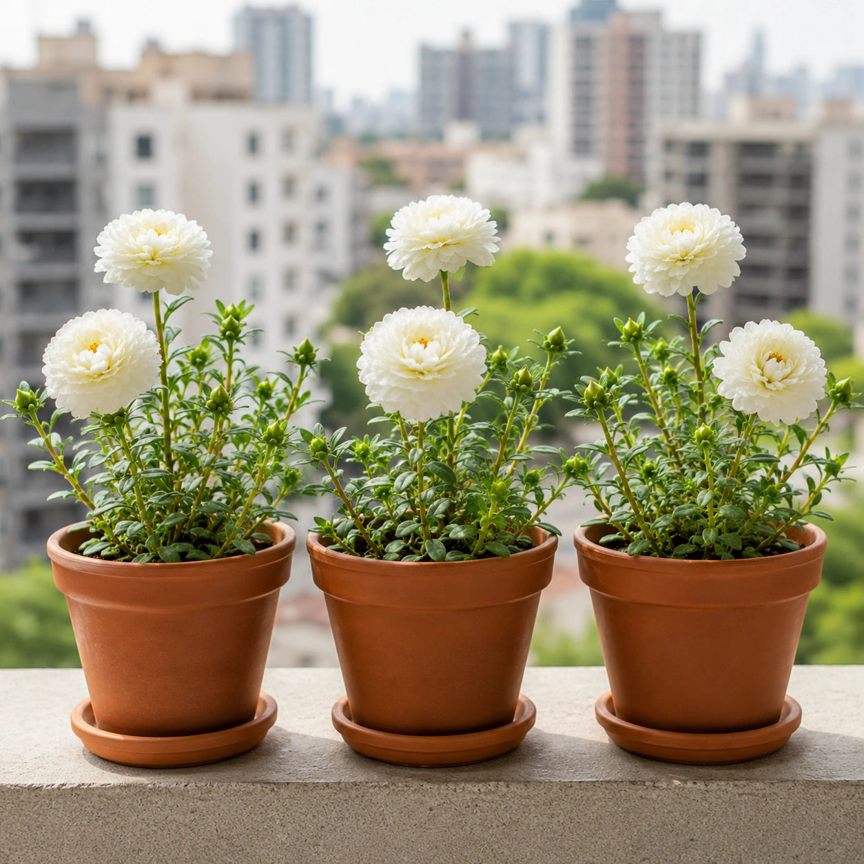 Flor Onze Horas Branca Tripla – 100 Sementes com Alta Germinação