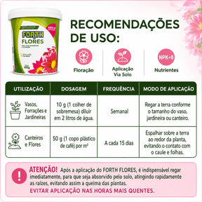 Adubo Fertilizante para Flores 400g – Floração Intensa