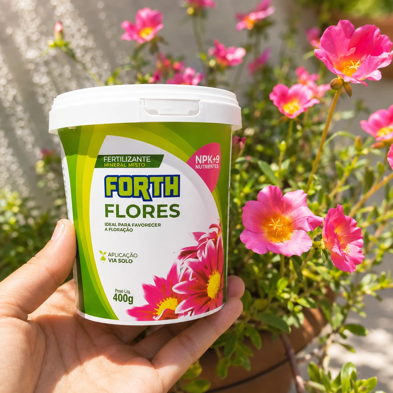 Adubo Fertilizante para Flores 400g – Floração Intensa