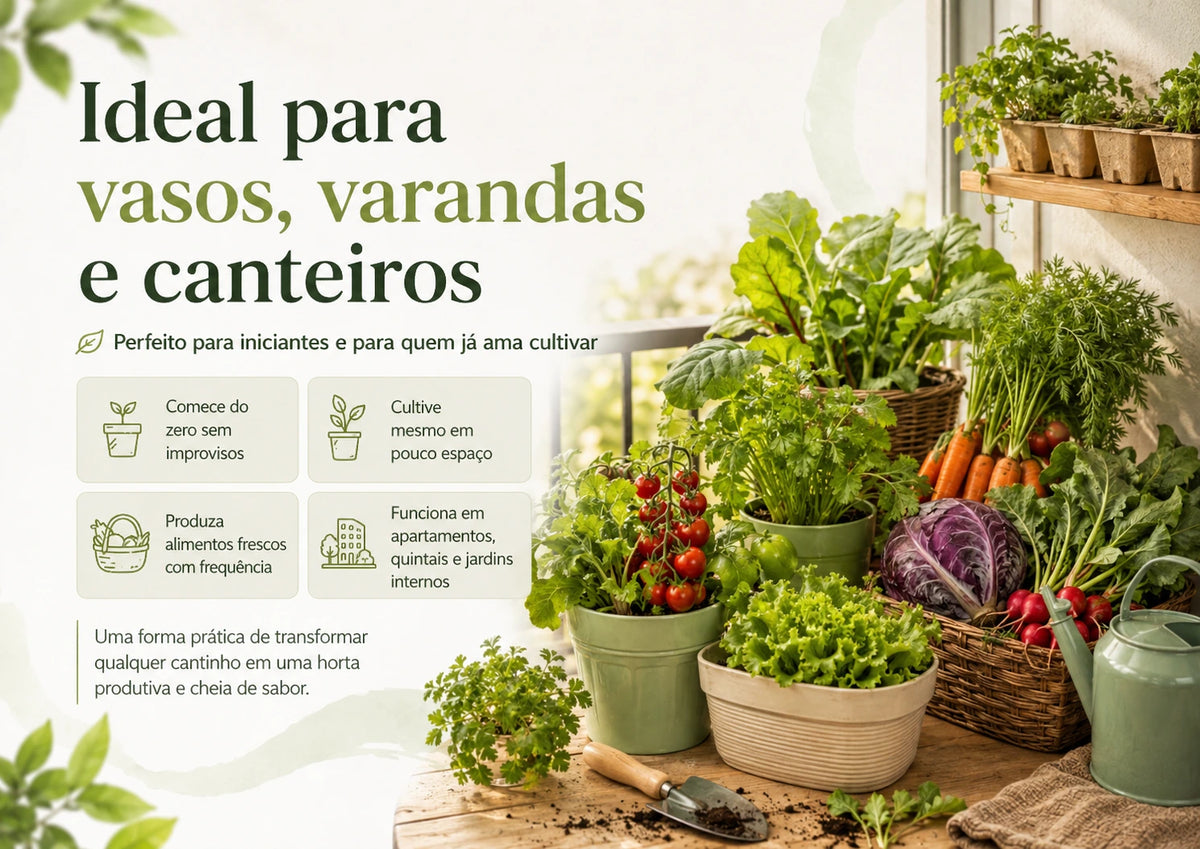 Kit 12 Mil Sementes de Verduras e Legumes 47 Variedades Separadas