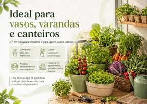 Kit 12 Mil Sementes de Verduras e Legumes 47 Variedades Separadas