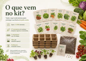 Kit 12 Mil Sementes de Verduras e Legumes 47 Variedades Separadas