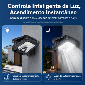 Luminária Solar com Sensor de Movimento - Segurança da Família