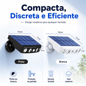 Refletor Solar de LED Segurança com Sensor de Movimento