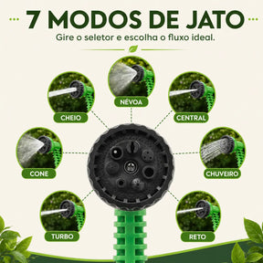 Mangueira Expansível Com Esguicho 7 Jatos Engate Rápido