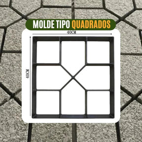 Molde para Piso de Concreto Jardim, Quintal e  Calçada
