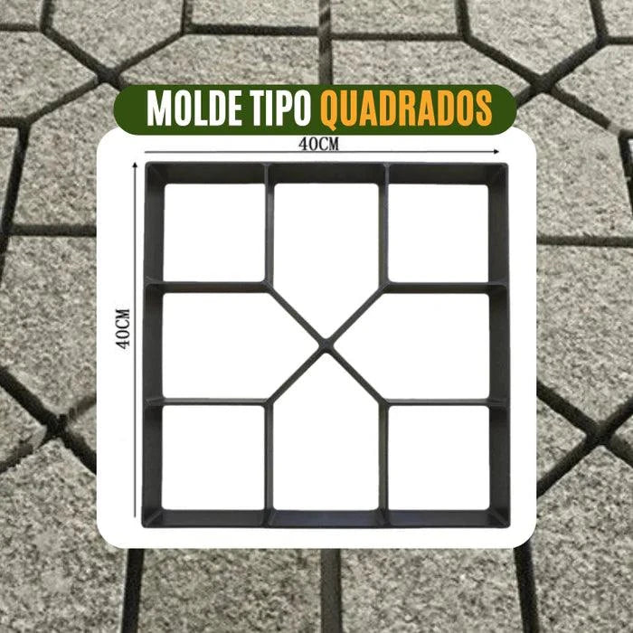 Molde para Piso de Concreto Jardim, Quintal e  Calçada