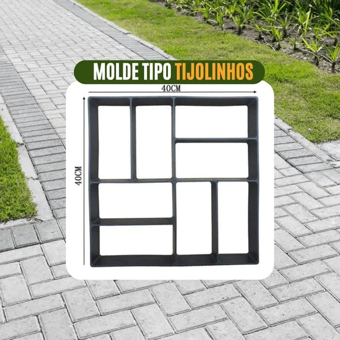 Molde para Piso de Concreto Jardim, Quintal e  Calçada