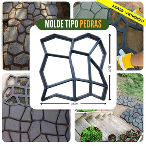 Molde para Piso de Concreto Jardim, Quintal e  Calçada