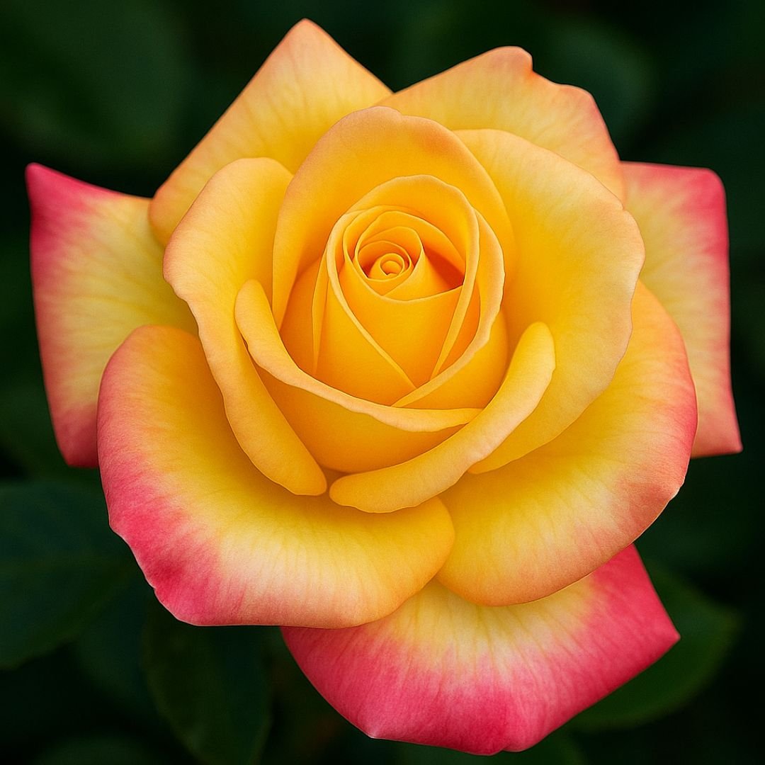 Muda de Roseira Amarela Mesclada – Flores com Cores Vibrantes e Exclusivas