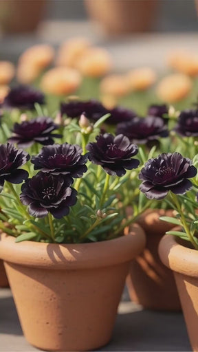 Sementes de Flor Onze Horas Negra tripla dobrada