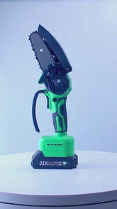 Mini Motosserra Elétrica Portátil Sem Fio Bivolt 110v/220v 4 Polegadas 2 Baterias e Maleta Hagra