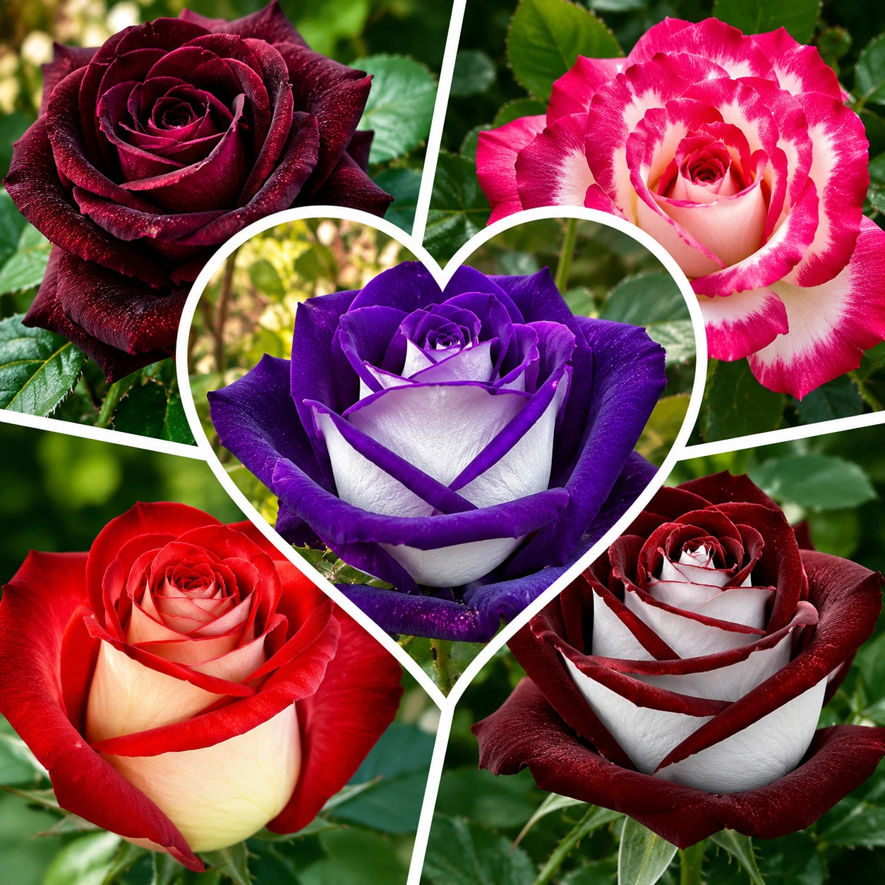 300 Sementes de Rosas Sortidas — Mix de Cores para Jardim