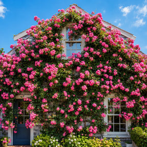 Sementes de Roseira Trepadeira — Flores para Muros e Jardins