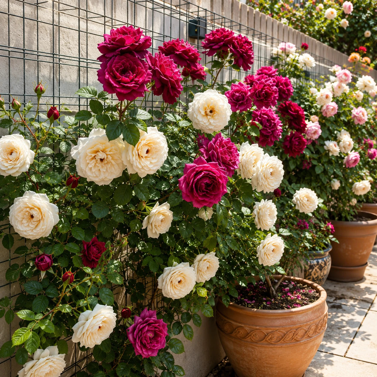 Sementes de Roseira Trepadeira — Flores para Muros e Jardins