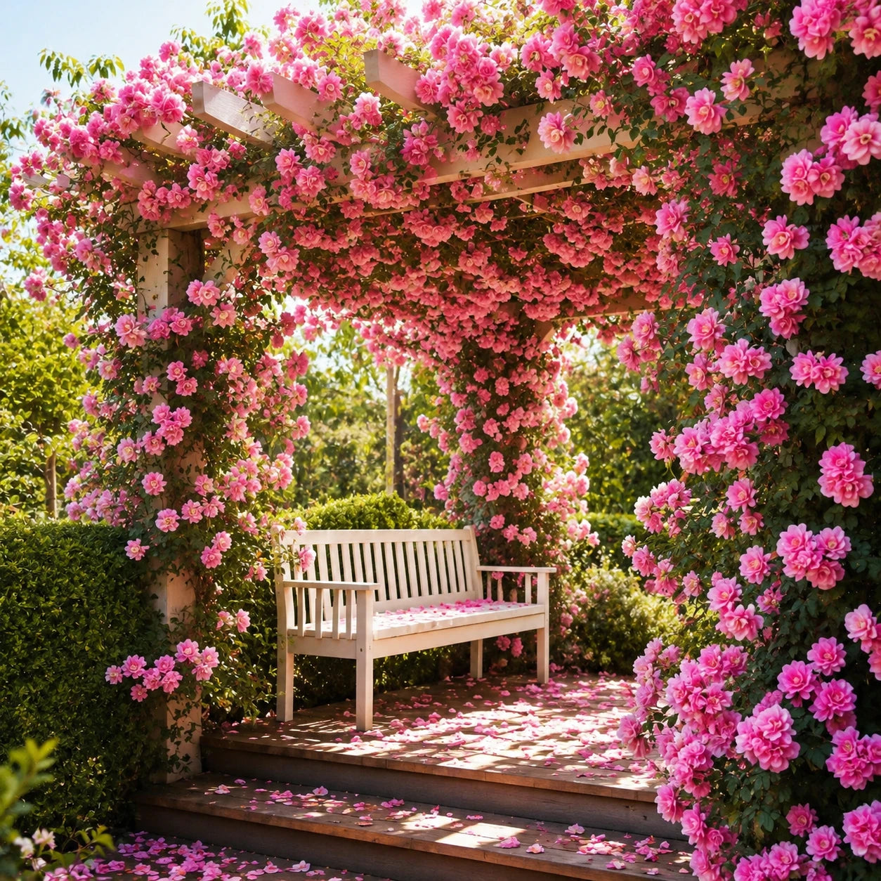 Rosa Trepadeira Rosa Pink – Pacote com 300 Sementes
