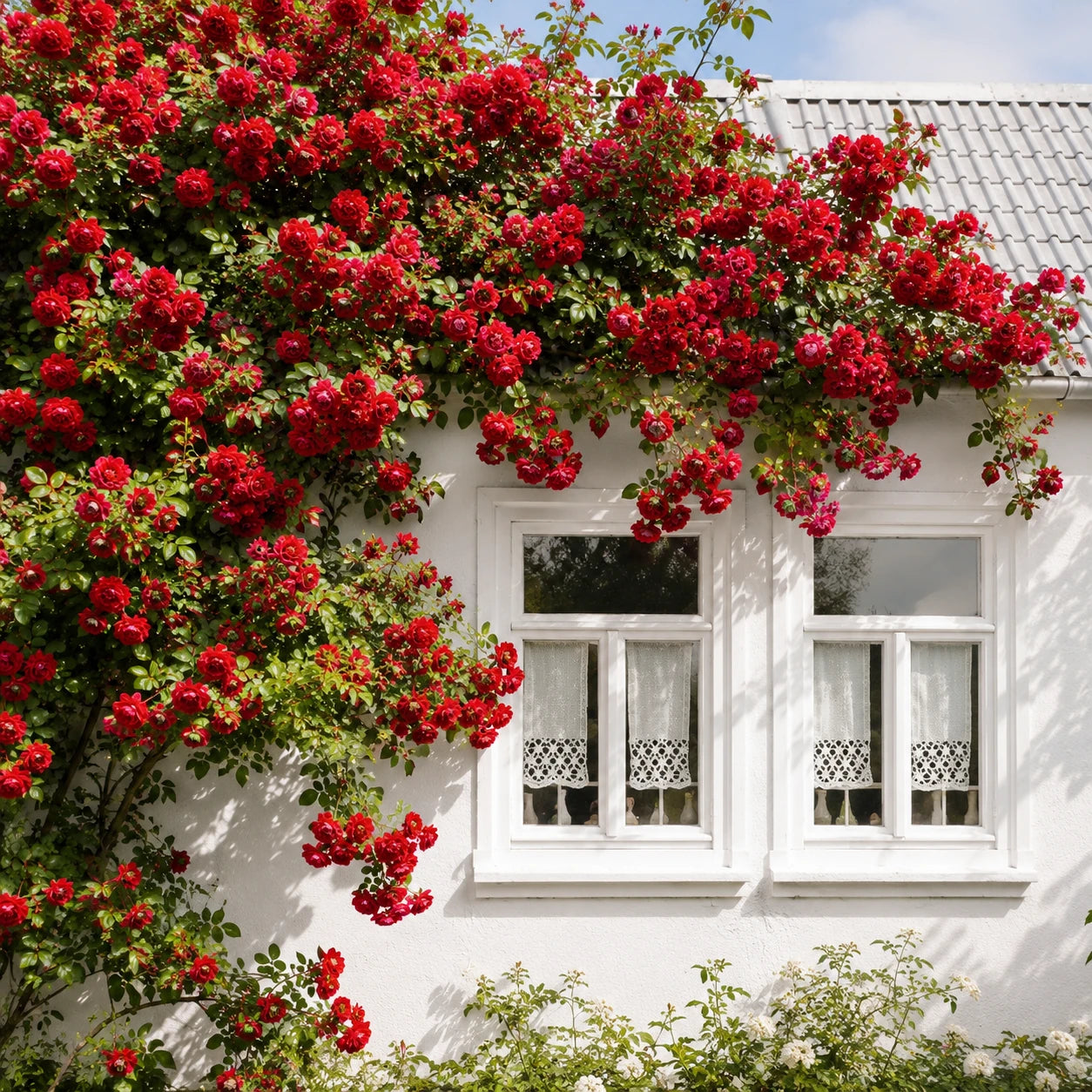 Rosa Trepadeira Vermelha – Pacote com 300 Sementes