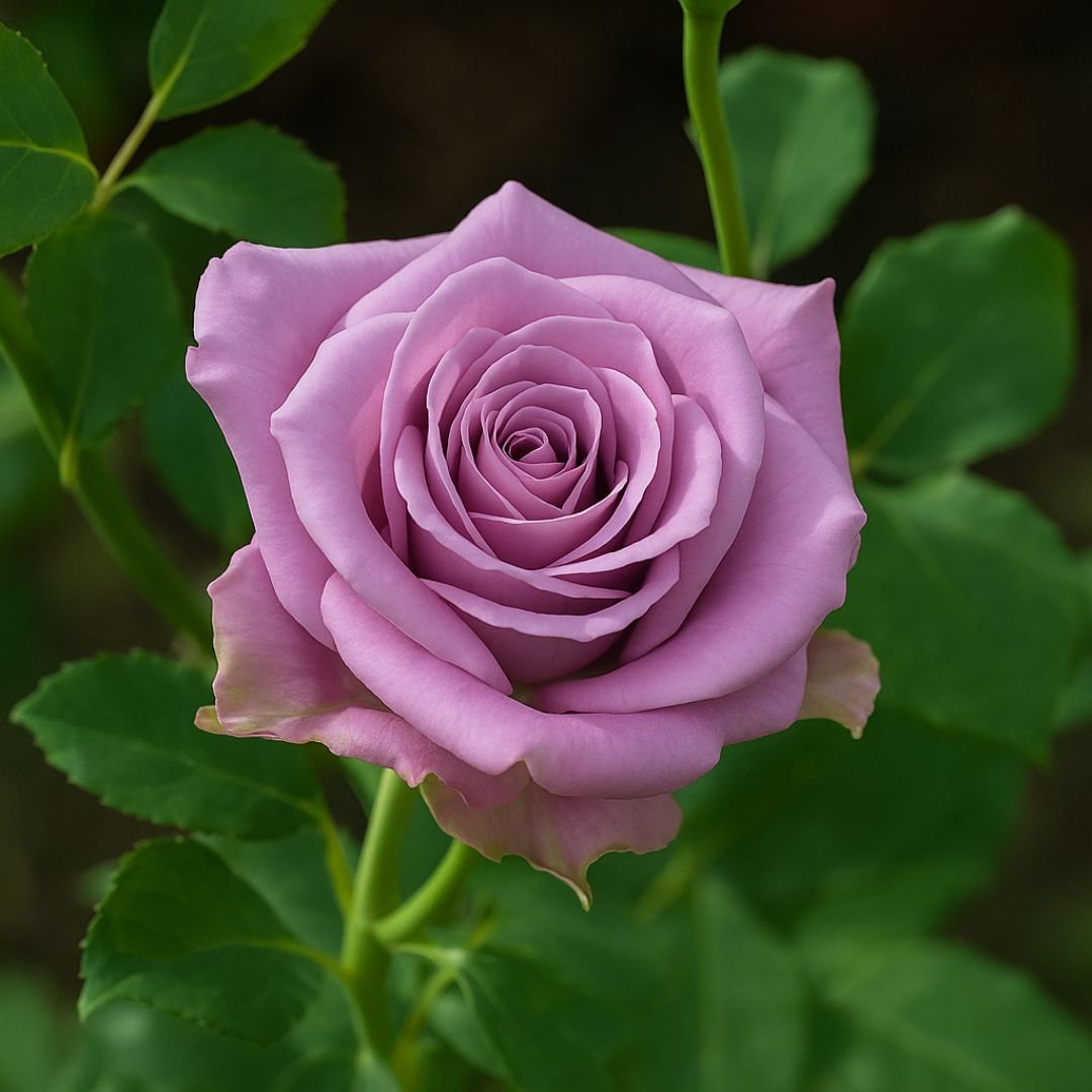 Muda de Roseira Azul Prateado (Lilás) – Cor Rara e Encantadora