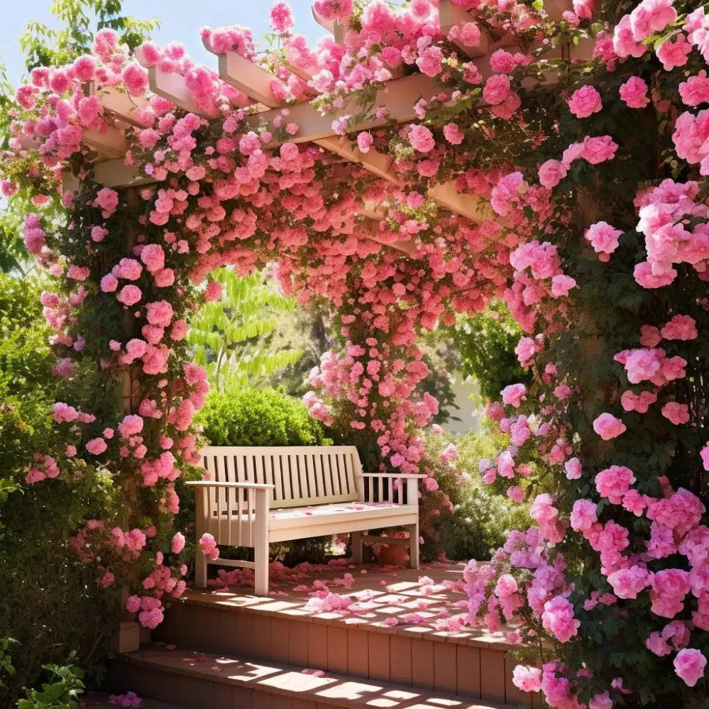 Rosa Trepadeira Rosa Pink – Pacote com 300 Sementes - Frete grátis