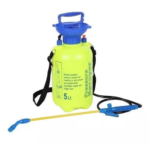 Pulverizador Borrifador 5 Litros Com Compressão Prévia Jato Regulável Manual Jardim