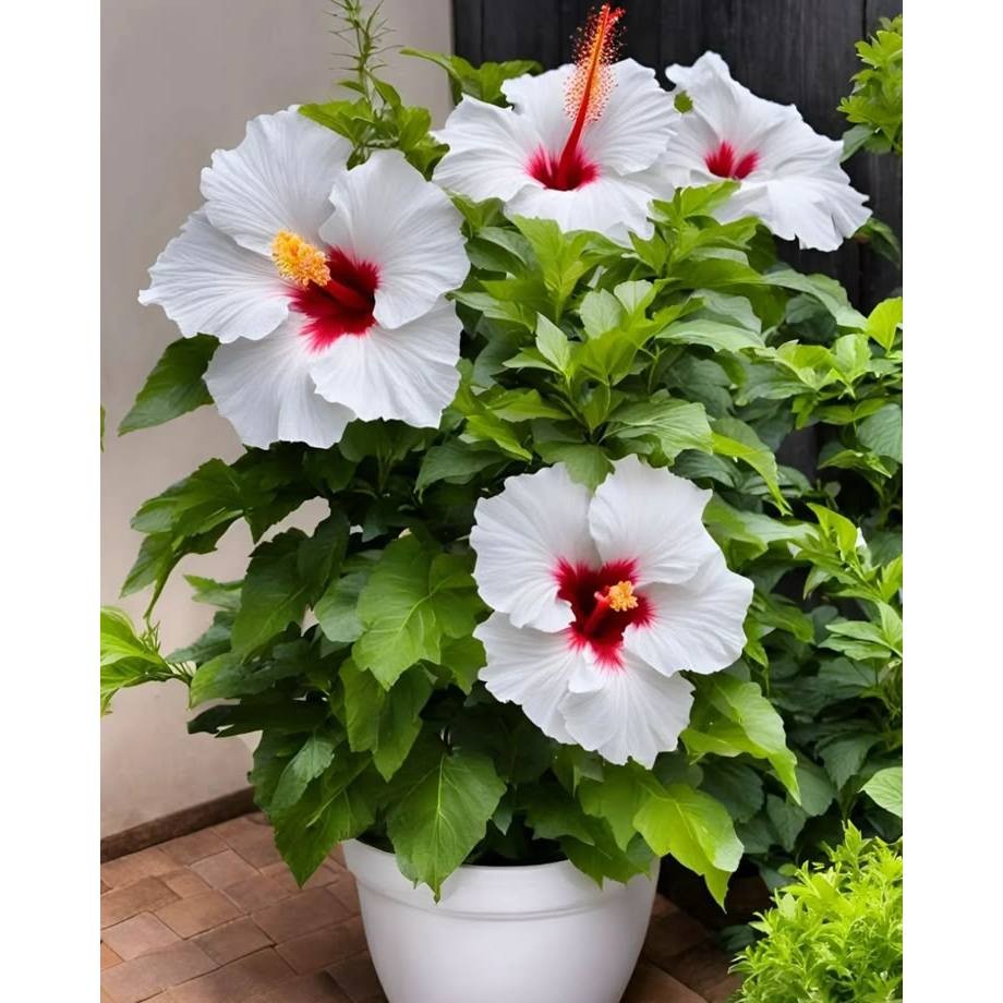 Flor de Hibisco Aphrodite – 100 sementes + guia completo de cultivo