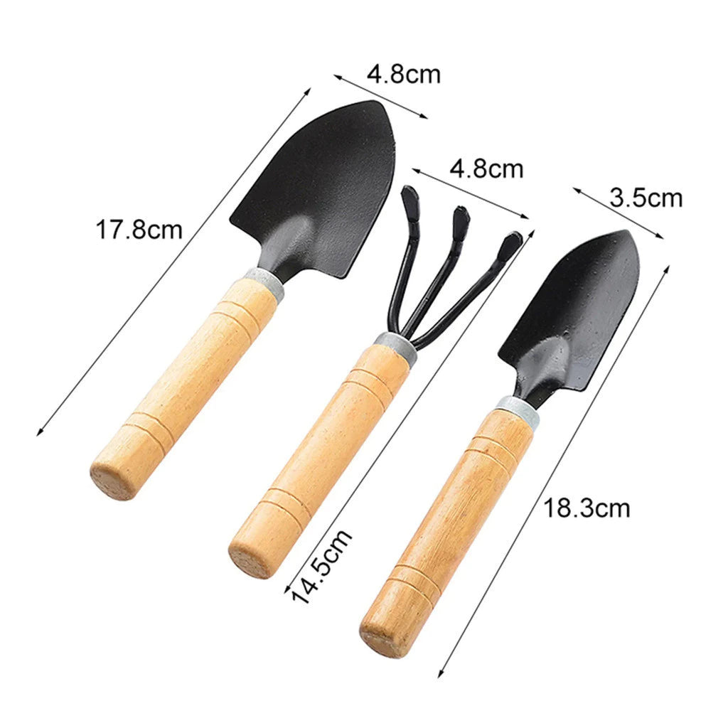 Kit de Ferramentas para Jardinagem – Conjunto com 3 Peças