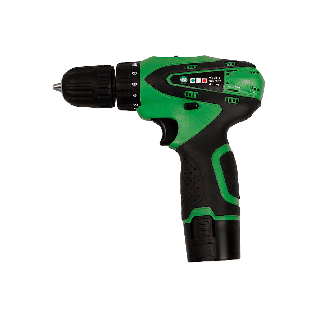 Parafusadeira e Furadeira12V 2 Baterias Sem Fio Com Maleta Bivolt 110V/220V 2 Velocidades
