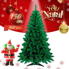 Árvore de Natal Pequena, Média e Grande com Galhos Super Cheios - Luxo para Decoração Natalina