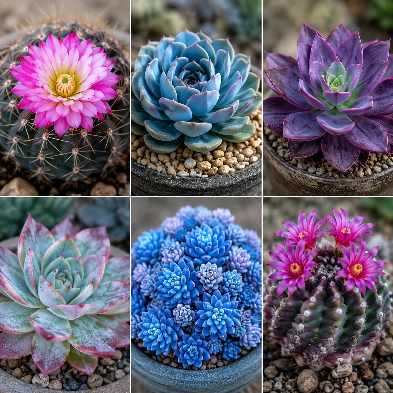Sementes de Suculentas Raras (300 unid.) – Ideal para Jardins, Vasos e Decoração Natural