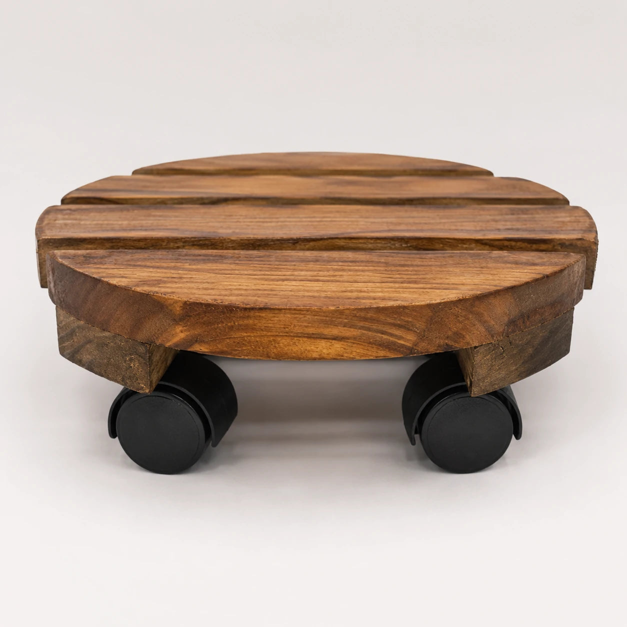 Suporte para Vaso de Plantas com Rodinhas — Madeira Pinus 20cm