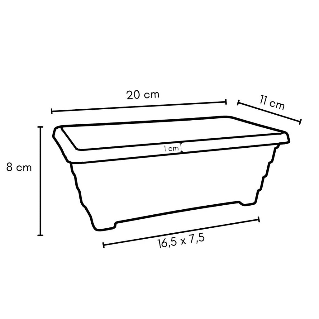 Vaso Jardineira para Plantas Floreira de Plástico de Jardim
